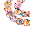 Spray Painted Synthetic Turquoise Beads Strands G-N352-28A-03-3