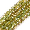 Electroplate Glass Beads Strands EGLA-A034-T4mm-J02-2