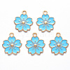 Alloy Enamel Pendants X-ENAM-S121-115C-2