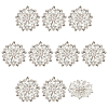10Pcs Alloy Rhinestone Shank Buttons FIND-FG0003-21S-1