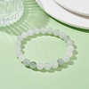 Natural Quartz Round Beaded Stretch Bracelets for Women BJEW-TA00385-2