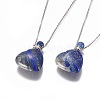 Natural Lapis Lazuli Openable Perfume Bottle Pendant Necklaces G-K295-A02-P-5