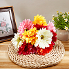 WADORN 15Pcs 5 Colors Cloth & Flocking Artificial Chrysanthemum Flower FIND-WR0001-79-3