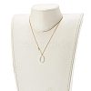 Brass Cubic Zirconia Pendant Necklace NJEW-JN03531-01-4