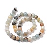 Natural Flower Amazonite Beads Strands G-E571-26B-3