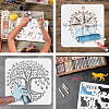 Plastic Drawing Painting Stencils Templates DIY-WH0396-0147-4