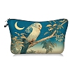 Bird Print Polyester Cosmetic Zipper Pouches PW-WG30A57-01-1