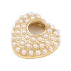 Brass ABS Plastic Pearl Pendants KK-L251-03G-2