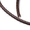 Braided Leather Cord with Core WL-F009-B01-4mm-1-2