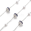 Handmade ABS Imitation Pearl & Rhinestone Round Chains CHS-L028-03P-04-1