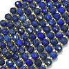 Dyed Natural Lapis Lazuli Beads Strands G-K389-E63-01-1