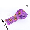 5M Halloween Cotton Pumpkin Printed Ribbon PW-WG77635-01-1