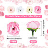 CRASPIRE 100Pcs 4 Colors Cloth Imitation Rose AJEW-CP0001-84-2
