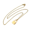 304 Stainless Steel Rolo Chain Pendant Necklaces NJEW-S444-01G-04-4