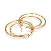 304 Stainless Steel Hoop Earrings EJEW-F188-21G-2