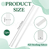 2Pcs 925 Sterling Silver Sheets FIND-BC0019-56B-2