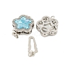 Rack Plating Brass Micro Pave Cubic Zirconia & Shell & Enamel Box Clasps KK-S373-02P-2