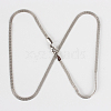 Tarnish Resistant 304 Stainless Steel Mesh Chain Necklace Making STAS-P045-15P-2