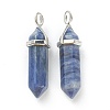 Natural Sodalite Pointed Pendants G-M378-01P-A18-2