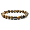 Natural Tiger Eye Bead Stretch Bracelets for Women EQ9496-1-1