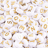 Plating Acrylic Beads SACR-CW0001-01-4