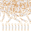 60Pcs Natural Cultured Freshwater Pearl Connector Charms PALLOY-ME00014-1