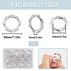 20Pcs Zinc Alloy Spring Gate Rings PALLOY-SP0001-11-2