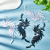 Gorgecraft 4Pcs 4 Styles Leaf Computerized Embroidery Cloth Iron on/Sew on Patches DIY-GF0007-58-4