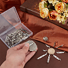 80Pcs 8 Styles Iron Pin Backs DIY-PH0030-67-3