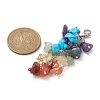 Chakra Natural & Synthetic Mixed Gemstone Chip Beaded Pendant Decorations HJEW-JM01235-01-2
