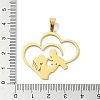 304 Stainless Steel Pendants STAS-C097-12G-3