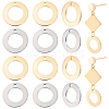 120Pcs 2 Colors 201 Stainless Steel Charms STAS-BC0010-54-1