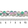 Crackle Glass Beads Strands X1-CCG-C002-8mm-07-4
