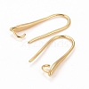 Rack Plating Eco-friendly Brass Earring Hooks KK-D075-13G-RS-2