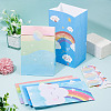 12Pcs 4 Styles Rainbow Print Kraft Paper Gift Bags AJEW-TA0003-38-5