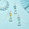 3 Colors Alloy Hook Bookmarks AJEW-JK00237-2