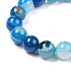 Natural Banded Agate/Striped Agate Beads Strands G-G582-B-2