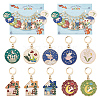 Alloy Enamel Pendant Stitch Markers HJEW-AB00286-1