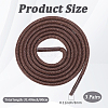 Round Waxed Cord Shoelace String OCOR-WH20007-225A-05-2