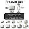 40Pcs 10 Styles 201/304 Stainless Steel Slide Charm STAS-CJ0003-16-2