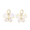 Brass Micro Pave Cubic Zirconia Stud Earrings EJEW-Q800-41G-1