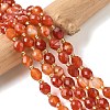 Natural Banded Agate Beads Strands G-F809-A37-01-1