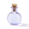 Flat Round Miniature Glass Bottles GLAA-H019-05B-1