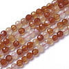 Natural Red Agate Beads Strands G-F596-35-2mm-1