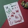 Plastic Reusable Drawing Painting Stencils Templates DIY-F018-B23-5