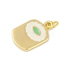 Brass Enamel Pendants KK-B114-10G-2