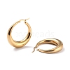 Ion Plating(IP) 304 Stainless Steel Hoop Earrings EJEW-O096-45G-01-2