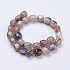 Natural Striped Agate/Banded Agate Beads Strands G-I198C-B-14-2