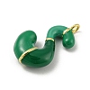 Brass Enamel Pendants X-KK-E093-03G-S-2