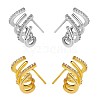 Crystal Rhinestone Claw Stud Earrings JE919A-1